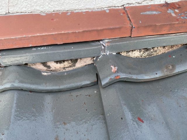 加古川市の劣化した漆喰